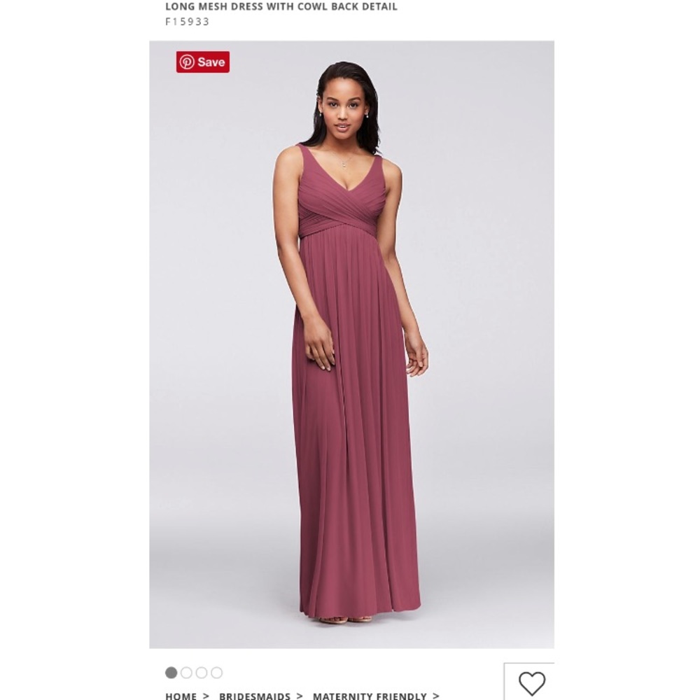 David’s Bridal Bridesmaid Dress Chianti Size 8